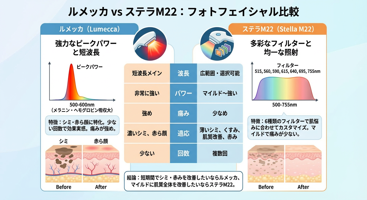 「ルメッカとステラM22の違い」